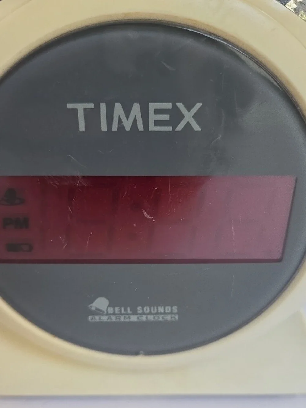 Vtg Sunbeam Electric Alarm Clock Lighted Dial And Timex Bell Sounds T127 White